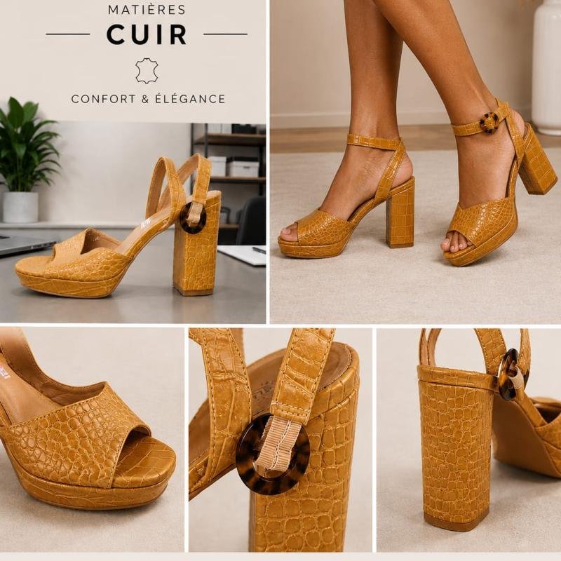 SANDALES ERAM EN CUIR