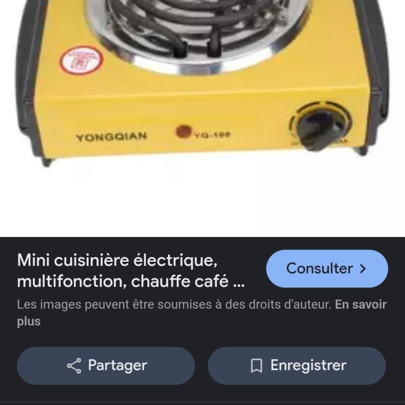 Mini cuisinière électrique