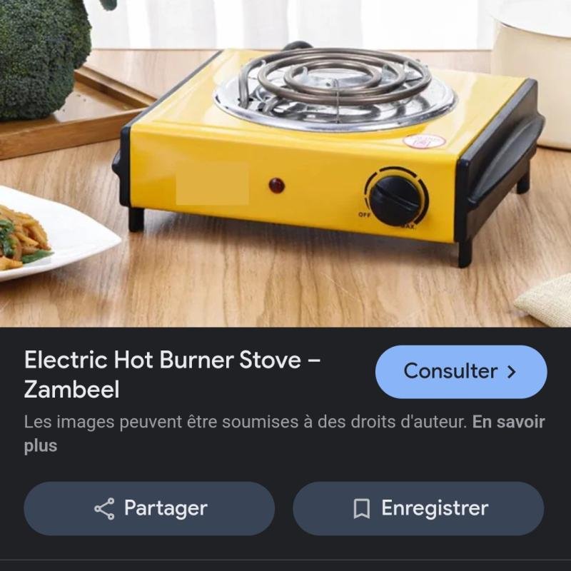 Mini cuisinière électrique